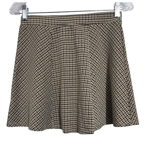 Stitch & Pine Houndstooth A-Line Mini Skirt S Polyester Blend - Picture 4 of 8